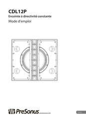 PRESONUS CDL12P Mode D'emploi