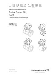 Endress+Hauser HART Proline Promag 10 Manuel De Mise En Service
