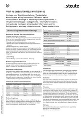 steute RF 96 SW917 Instructions De Montage