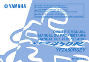 Yamaha YFZ450RSEY Manuel Du Propriétaire
