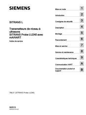 Siemens SITRANS Probe LU240 Notice De Service