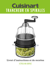 Cuisinart CTG-00-SPIC Livret D'instructions