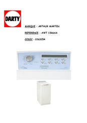 ARTHUR MARTIN AWT 1366 AA Mode D'emploi
