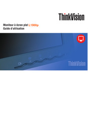Lenovo ThinkVision L1900p Guide D'utilisation