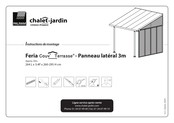 Palram chalet-jardin J3405000 Instructions De Montage