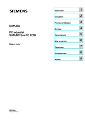 Siemens SIMATIC Box PC 827B Mise En Route