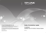 TP-Link TD-W8960N Guide D'installation Rapide