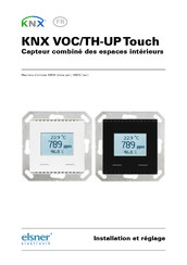 elsner elektronik KNX VOC/TH-UP Touch Installation Et Réglage