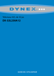 Dynex DX-32L230A12 Guide De L'utilisateur
