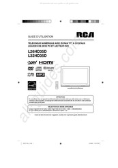 RCA L26HD35D Guide D'utilisation