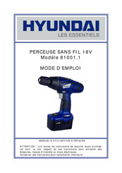 Hyundai 81001.1 Mode D'emploi