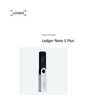 Ledger Nano S Plus Mode D'emploi