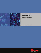 Thermo Scientific BioMate 3S Manuel D'utilisation