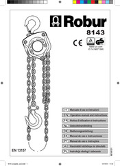Robur 8143 Notice D'utilisation Et Instructions