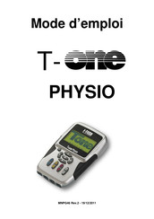 I-Tech T-one Physio Mode D'emploi