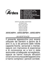 ARDES AR5C45PH Mode D'emploi