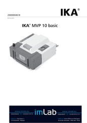 IKA MVP 10 basic Mode D'emploi
