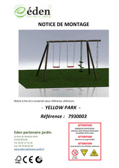 Eden YELLOW PARK Notice De Montage