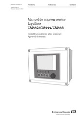 Endress+Hauser Liquiline CM442 Manuel De Mise En Service