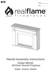 RealFlame Whittier Grand Fireplace Mode D'emploi