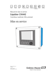 Endress+Hauser Liquiline CM442 Manuel De Mise En Service