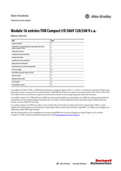 Allen-Bradley 5069-IA16 Notice D'installation