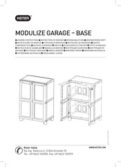 Keter MODULIZE GARAGE BASE Instructions De Montage