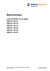 Belden Lumberg Automation 0980 ESL 109-331 Manuel Technique