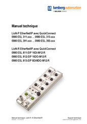 Belden Lumberg Automation 0980 ESL 813-EIP 8DI/8DO-M12-R Manuel Technique