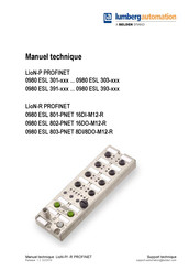 Belden Lumberg Automation 0980 ESL 811-EIP 16DI-M12-R Manuel Technique