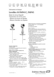 Endress+Hauser Levelflex M FMP41C Information Technique
