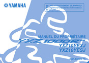 Yamaha YXZ10YESJ 2018 Manuel Du Propriétaire
