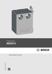 Bosch AGS10-2 Notice D'installation Et D'entretien