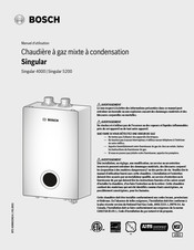 Bosch Singular 4000 Manuel D'utilisation