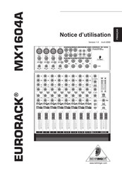 Behringer EURORACK MX1604A Notice D'utilisation