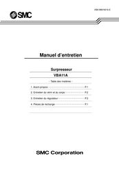 SMC VBA11A Manuel D'entretien