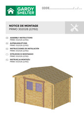 GARDY SHELTER PRIMO 302028 Notice De Montage