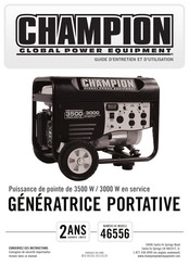 Champion Global Power Equipment 46556 Guide D'entretien Et D'utilisation