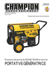 Champion Power Equipment CSA40043 Guide D'entretien Et D'utilisation