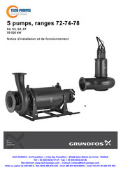 Grundfos TECH-POMPES S Serie Notice D'installation Et De Fonctionnement