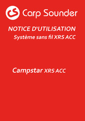 Carp Sounder Campstar XRS ACC Notice D'utilisation