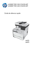 HP M375 Guide De Référence Rapide