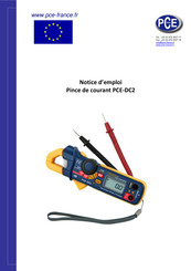 PCE Instruments PCE-DC2 Notice D'emploi