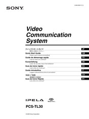 Sony IPELA PCS-TL30 Guide De Démarrage Rapide