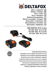 Deltafox DP-CBP 1840 Notice D'utilisation Originale