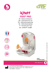 DTF MEDICAL kitett Fisio Pro Notice D'utilisation
