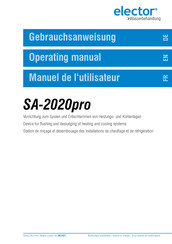 ELECTOR SA-2020pro Manuel De L'utilisateur