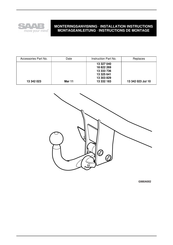 Saab 13 342 023 Instructions De Montage