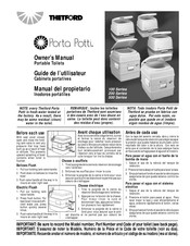 Thetford Porta Potti 100 Serie Guide De L'utilisateur