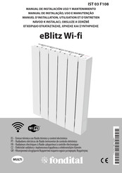 Fondital eBlitz Wi-fi Mode D'emploi